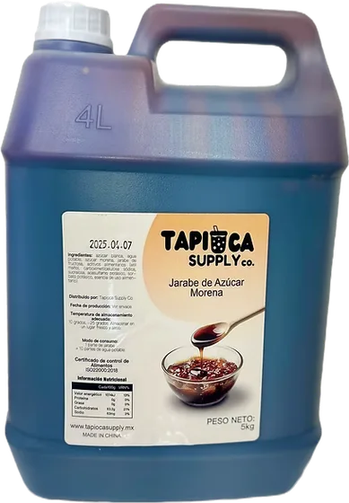 Garrafa de jarabe endulzante de cuatro litros