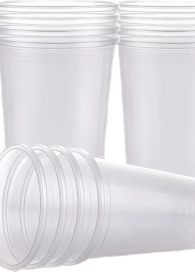 Vasos desechables tradicionales